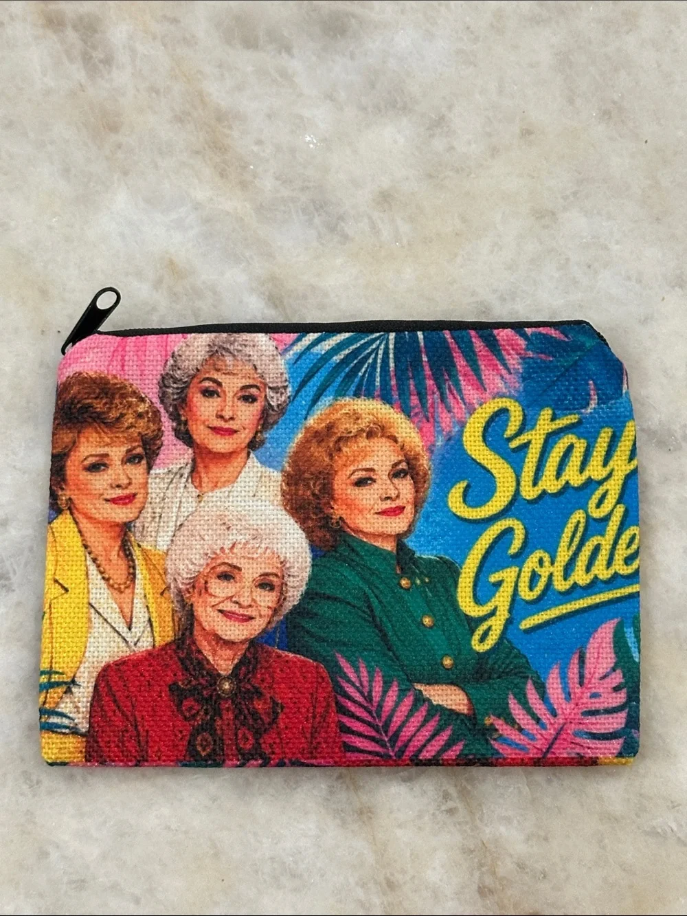 The Golden Girls Stay Golden Zip Pouch - Multicolor Women’s Cosmetic Bag
